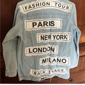 Distressed Light Blue Denim Jacket